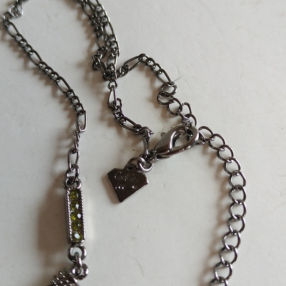 COOKIE LEE NECKLACE RHINESTONES ART DECO REPRODUCTION 16" LONG - Picture 5 of 5